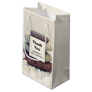 Bolsa De Regalo Pequeña Piedras apiladas Meditativo Día de Cairn Gracias