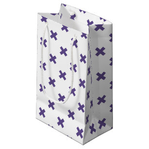 Bolsa De Regalo Pequeña Pies cruzados ultravioletas sobre blanco