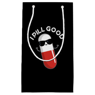 Bolsa De Regalo Pequeña Pill Good Funny Medicine Pun Dark BG