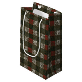 Bolsa De Regalo Pequeña Pine Needle Plaid