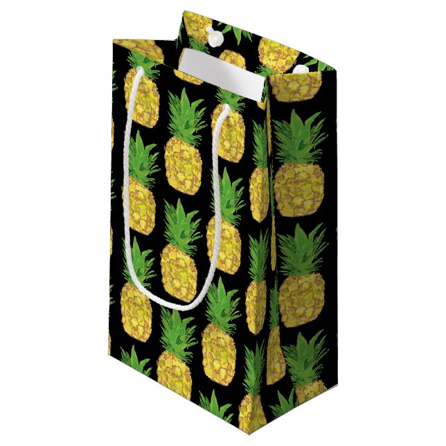 Bolsa De Regalo Pequeña Pineapple Black (Angulo Anverso)
