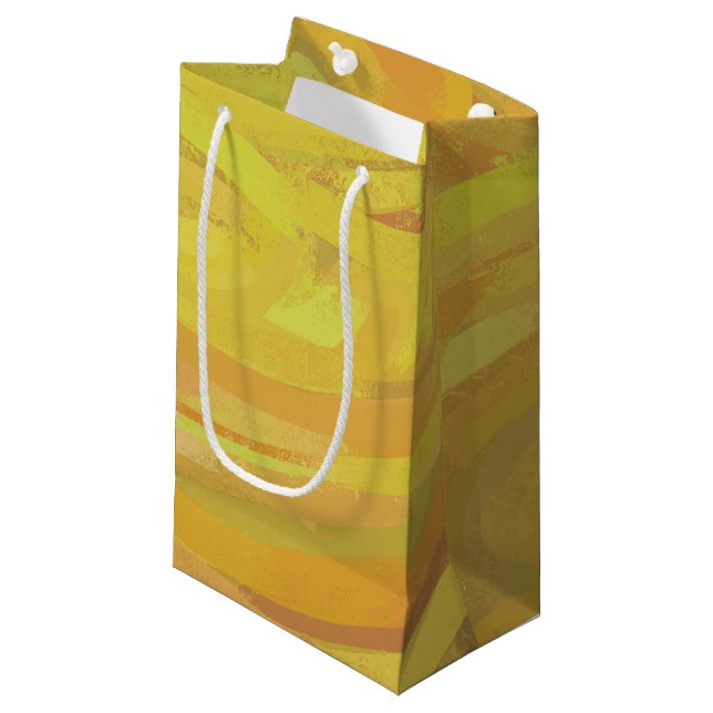 Bolsa De Regalo Pequeña Pineapple Yellow Swirl (Angulo Anverso)