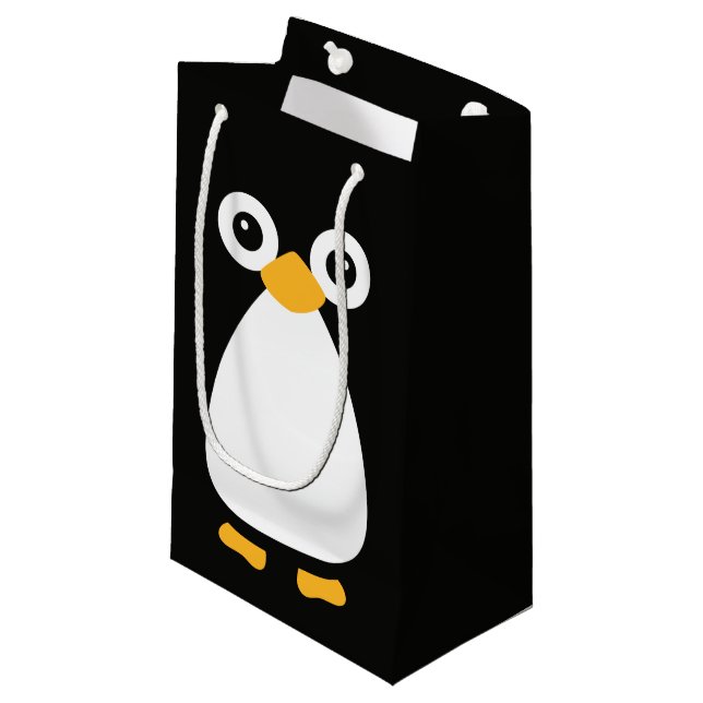 Bolsa De Regalo Pequeña Pingüino lindo del vector (Angulo Anverso)