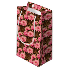 Bolsa De Regalo Pequeña Pink  Peony Flower
