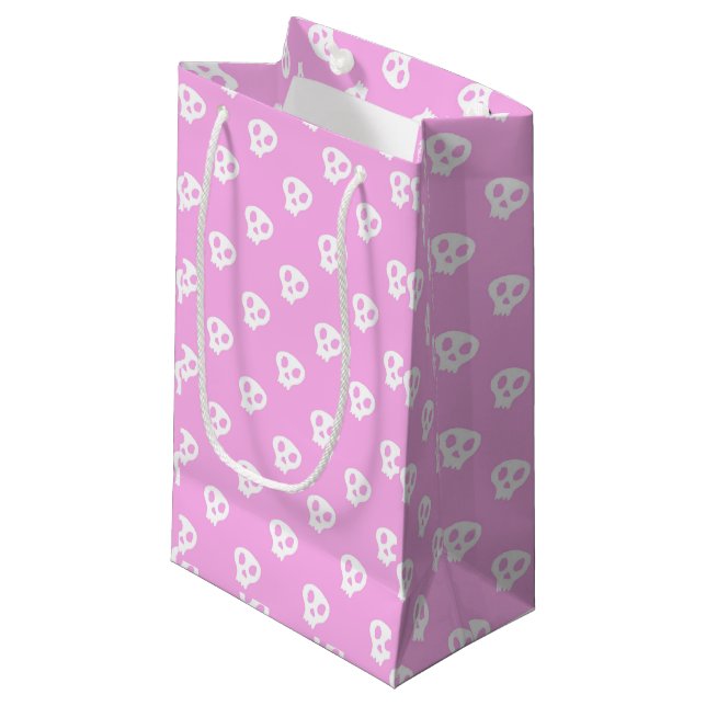 Bolsa De Regalo Pequeña Pink Skully (Angulo Anverso)