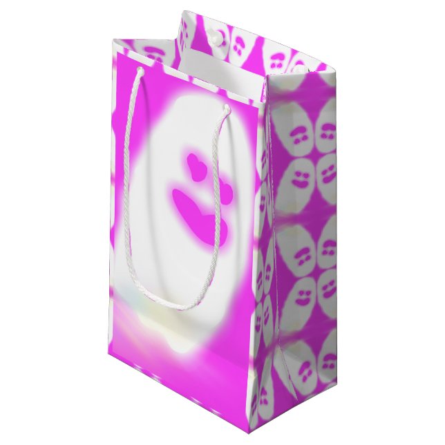 Bolsa De Regalo Pequeña Pinkowen lindo fantasma (Angulo Anverso)