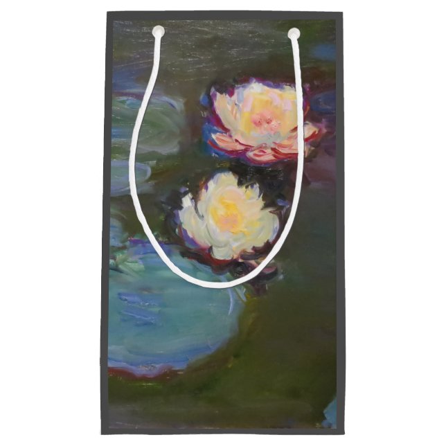Bolsa De Regalo Pequeña Pintado de naves acuáticas de Monet Water Lily Lil (Anverso)