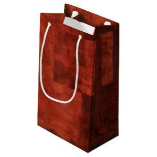 Bolsa De Regalo Pequeña Pintura carmesí profunda con formas geométricas