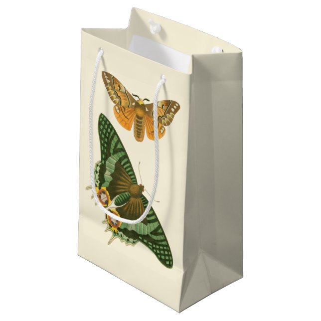 Bolsa De Regalo Pequeña Pintura de mariposa ligeramente bordeada (Angulo Anverso)