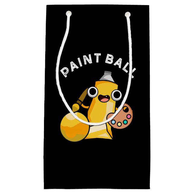 Bolsa De Regalo Pequeña Pintura divertida pintura Pun Dark BG (Anverso)