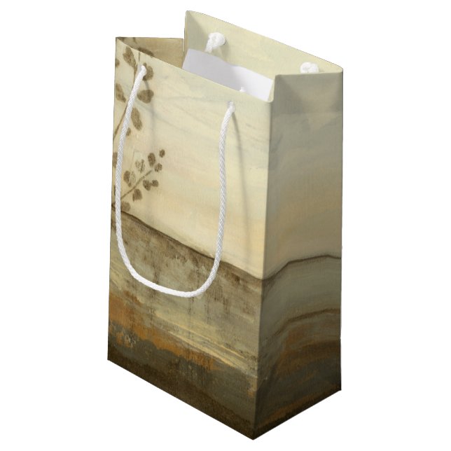 Bolsa De Regalo Pequeña Pintura moderna de aceite de paisajes de atardecer (Angulo reverso)