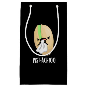 Bolsa De Regalo Pequeña Pist-achioo Funny estornudando Pistachio Pun Dark