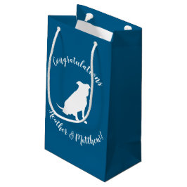 Bolsa De Regalo Pequeña Pit Bull Baby Shower Dog Pitbull Blue Boy