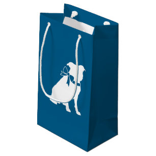 Bolsa De Regalo Pequeña Pit Bull Baby Shower Pitbull Dog Blue Boy