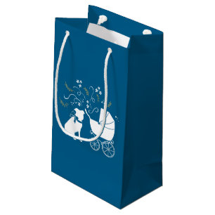 Bolsa De Regalo Pequeña Pit Bull Baby Shower Pitbull Dog Blue Boy