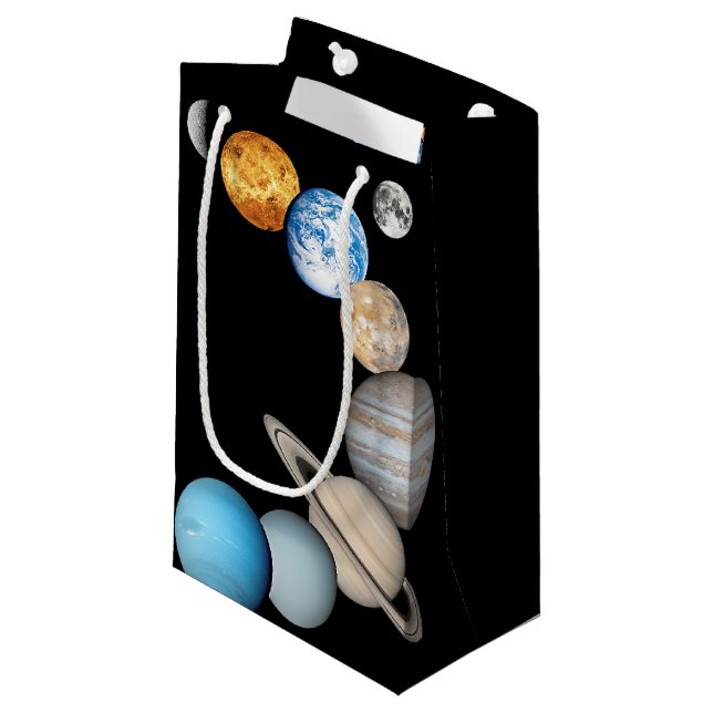Bolsa De Regalo Pequeña Planetas del sistema solar (intercambiables en col (Angulo Anverso)