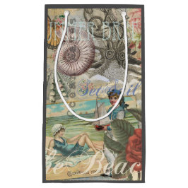 Bolsa De Regalo Pequeña playa de verano vintage octopus antiguo vela