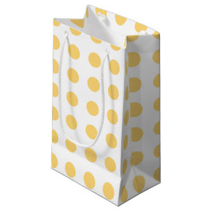Bolsa De Regalo Pequeña Polkadots amarillos