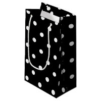 Polkadots clásicos en blanco y negro