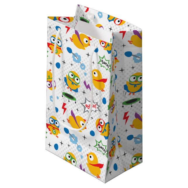Bolsa De Regalo Pequeña Pollo superhéroe (Angulo Anverso)