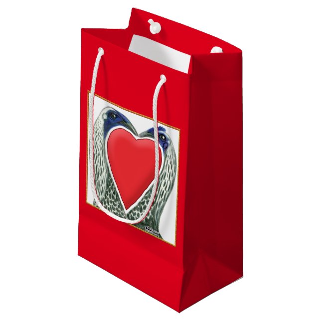 Bolsa De Regalo Pequeña Pollos de San Valentín (Angulo Anverso)