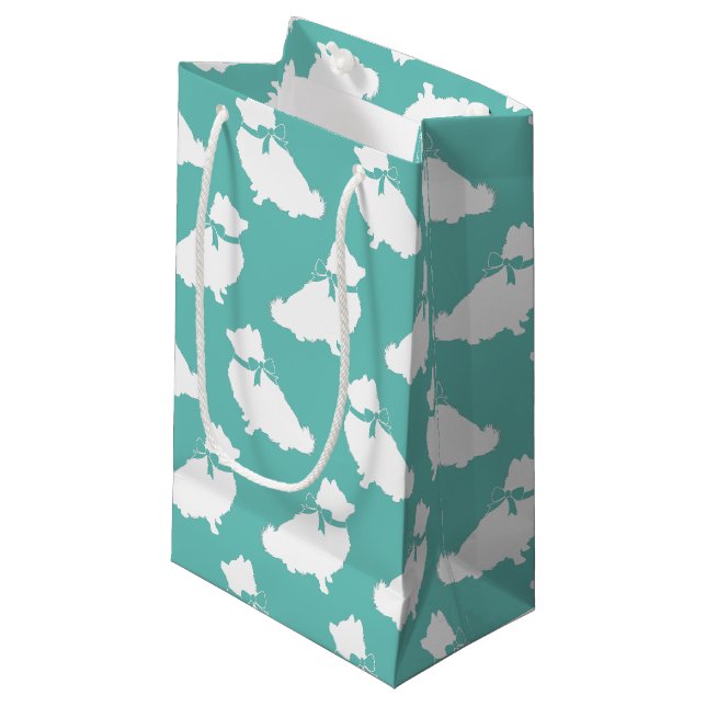 Bolsa De Regalo Pequeña Pomerania Pom Dog Puppy (Angulo Anverso)