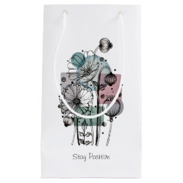 Bolsa De Regalo Pequeña Poppies Doodle En Tinta Y Acuarela