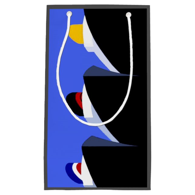 Bolsa De Regalo Pequeña Poster Art Deco de los buques de crucero de época (Anverso)