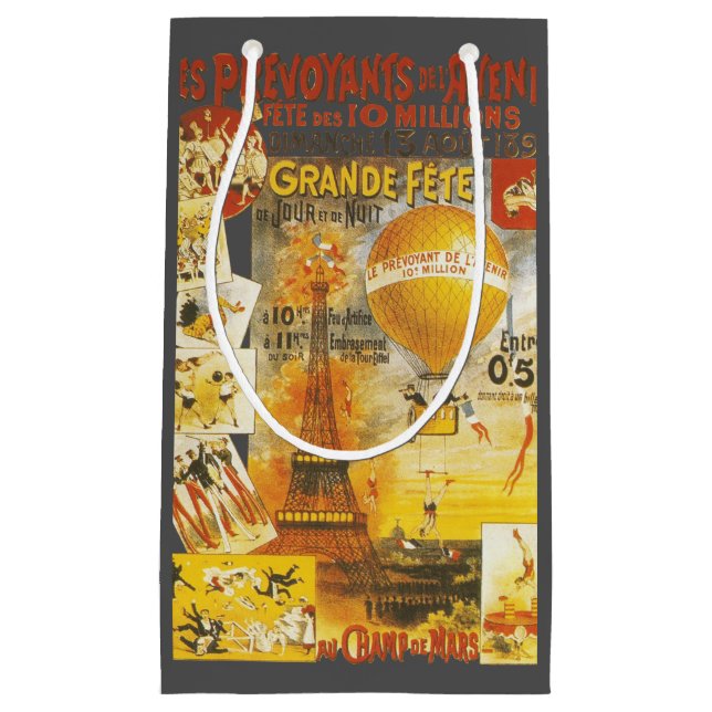 Bolsa De Regalo Pequeña Poster de la Feria Antigua Grand Fete (Anverso)