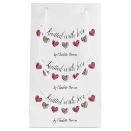 Bolsa De Regalo Pequeña Presentes hechos a mano con "punto de amor"