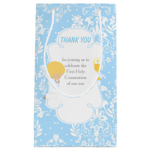 Bolsa De Regalo Pequeña Primera Comunión Blonde Hair Boy Gracias