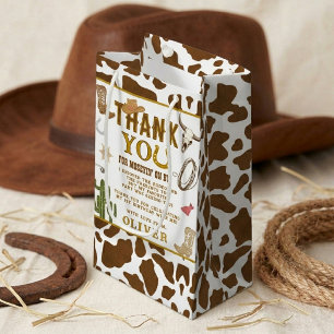Bolsa De Regalo Pequeña Primera Fiesta de Cumpleaños Rodeo Western Vaquero