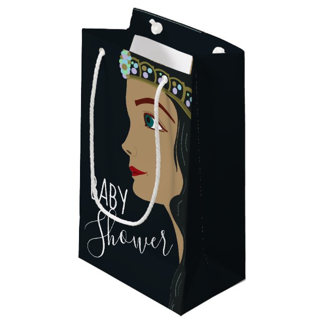 Bolsa De Regalo Pequeña Princess Blue Baby Shower (Angulo Anverso)