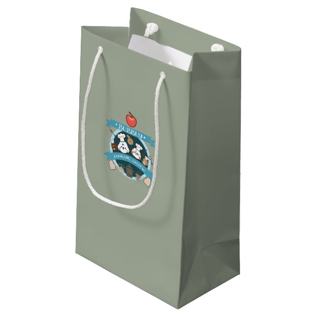 Bolsa De Regalo Pequeña programa de cocina del chef bubbly (Angulo reverso)