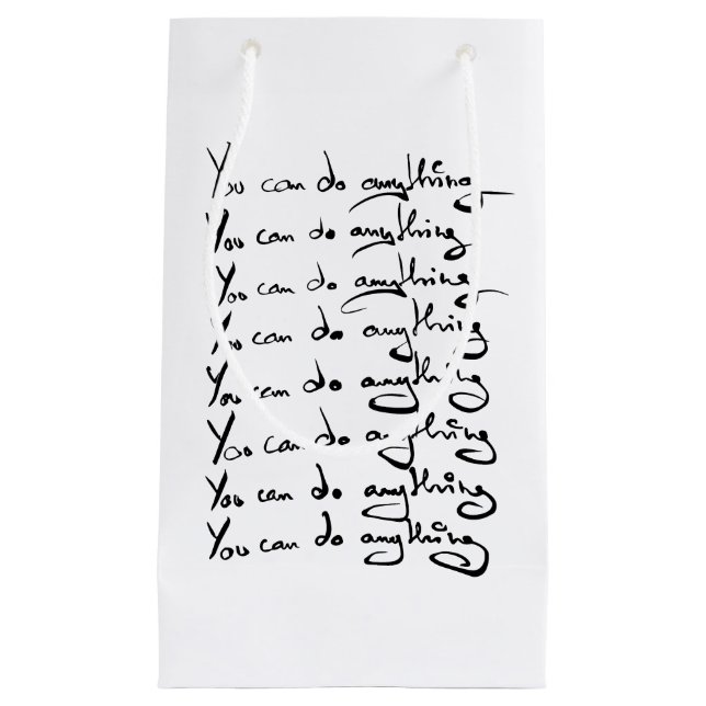 Bolsa De Regalo Pequeña ¡PUEDES HACER CUALQUIER COSA! cita inspiradora (Anverso)