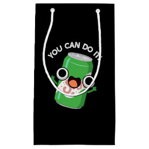 Bolsa De Regalo Pequeña Puedes Hacerlo Gracioso Soda Pop Pun Dark BG