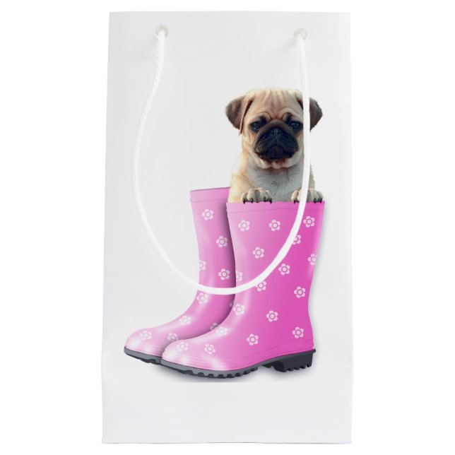Bolsa De Regalo Pequeña Pug (Anverso)