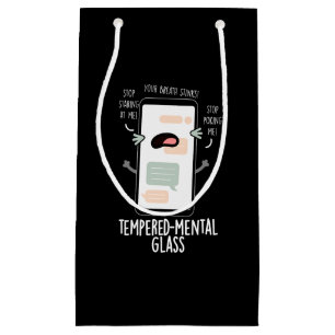 Bolsa De Regalo Pequeña Pun Dark BG, un teléfono móvil divertido con vidri