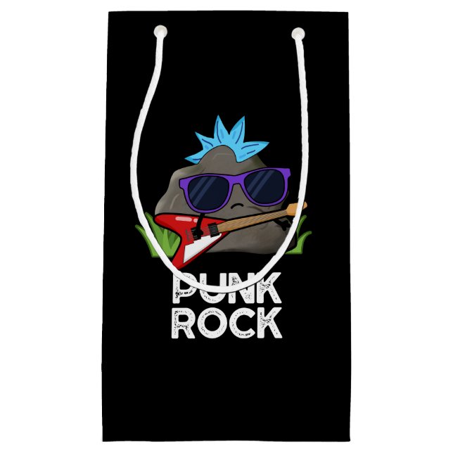 Bolsa De Regalo Pequeña Punk Rock Funny Music Pun Dark BG (Anverso)