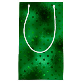 Bolsa De Regalo Pequeña Punto de Lunares de Hoja Verde
