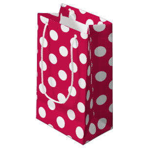 Bolsa De Regalo Pequeña Puntos de polka blanco sobre cereal
