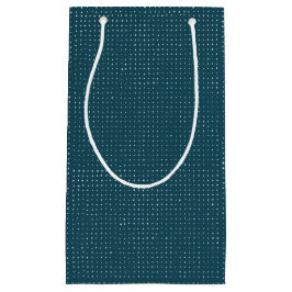 Bolsa De Regalo Pequeña Puntos dibujados a mano en Verde azulado oscuro