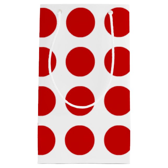 Bolsa De Regalo Pequeña Puntos Rojos (Anverso)