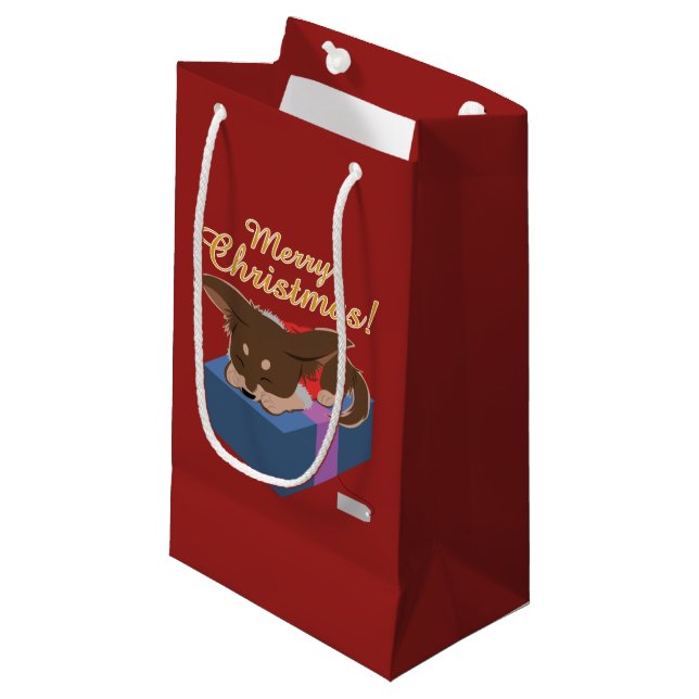 Bolsa De Regalo Pequeña Puppy Present (Angulo Anverso)