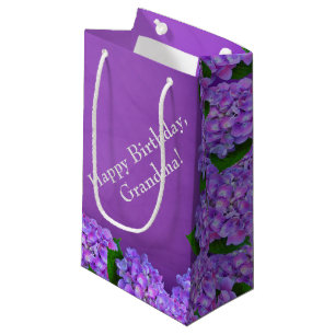 Bolsa De Regalo Pequeña Púrpura Hydrangea