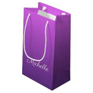 Bolsa De Regalo Pequeña Púrpura personalizado
