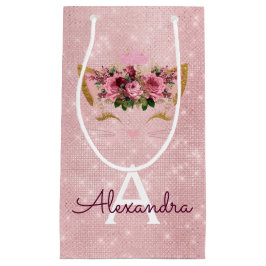 Bolsa De Regalo Pequeña Purpurina rosado Rubor Rosa Kitten