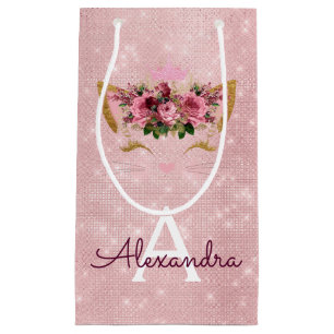 Bolsa De Regalo Pequeña Purpurina rosado Rubor Rosa Kitten