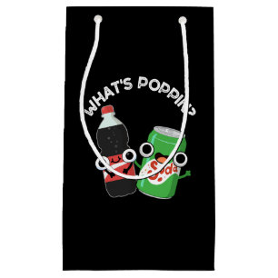 Bolsa De Regalo Pequeña Qué es Poppin Funny Soda Pop Pun Dark BG