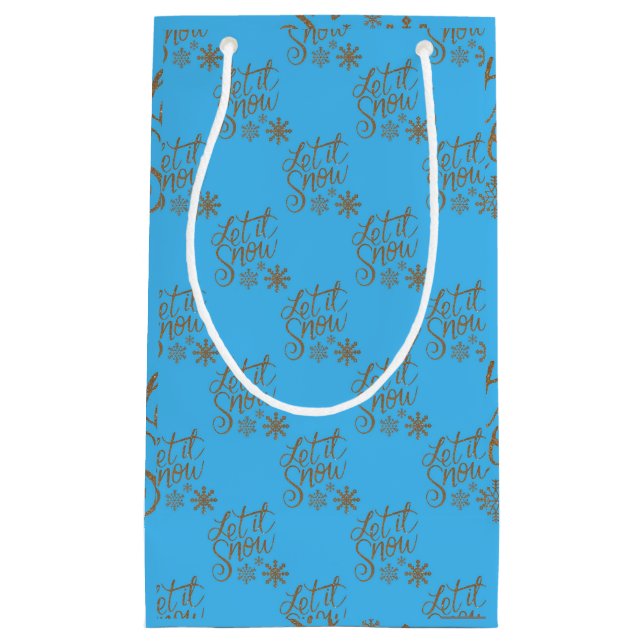 Bolsa De Regalo Pequeña "Que nieve" (Anverso)